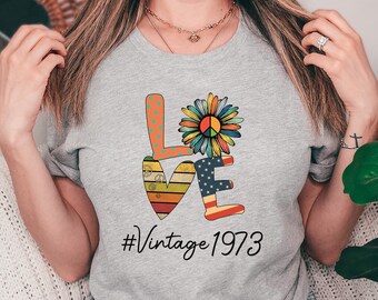50. Geburtstag Geschenk, 1973 Vintage Geburtstag, 1973 Tshirt, 1973 Vintage T-Shirt, 50. Geburtstag, 1973 Shirt, 50. Geburtstag Shirt für Frauen
