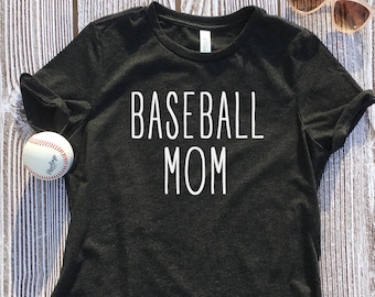 Cute Baseball Mom Shirts, Baseball Mom Graphic Tee, Mom Baseball Shirt, Cute Baseball Game T Shirt, Baseball Tee for Mom