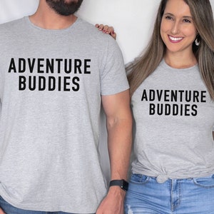 Adventure Buddies Matching T Shirts, Matching Vacation Shirts for Couples, Matching Adventure T Shirts, Couples Vacation T Shirts