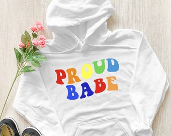Trotse Babe Hoodie, LGBQT Pride Hoodie, Gay Pride Hoodie, Pride Hoodie, LGBT Hoodie, Vintage Pride Hoodie, Bi Pride Hoodie, Pride Month