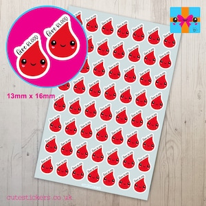 Give Blood Planner Stickers / Donate Blood Reminder Stickers / Medical Planner Stickers