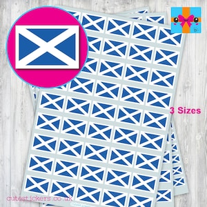 Scottish Flag Stickers / 3 sizes: 10mm x 7mm, 15mm x 10mm, 20mm x 14mm / Planner Project Diary Calendar Stickers