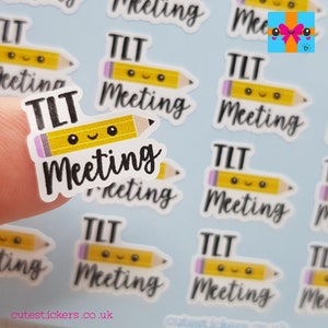 Teacher Learning Teams Meeting Planner Stickers / TLT Planner Stickers UK / Teacher Stickers / TLT Stickers / Matte Vinyl Stickers