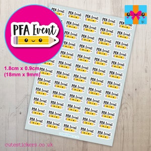 PFA Event Planner Stickers / Parent Friend Association Planner Stickers / School Stickers / Matte Vinyl Stickers