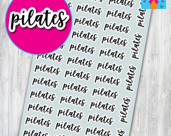 Pilates Planner Stickers / Pilates Class Reminder Stickers / Pilates Reminder Stickers