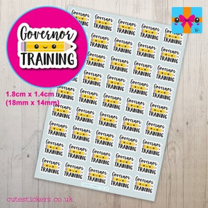 Governor Training Planner Stickers / Training Planner Stickers / School Stickers / Matte Vinyl Stickers