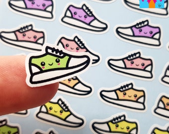 40 Trainer Planner Stickers / Running Shoe Stickers / Cute Kawaii Fitness Sneaker Stickers