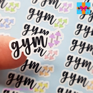 39 Gym Planner Stickers / Gym Stickers / Gym Session Reminder Stickers