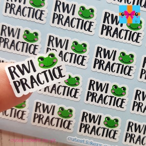 50 RWI Practice Planner Stickers / Read Write Inc Stickers UK / Phonics Stickers / Matte Vinyl British Stickers