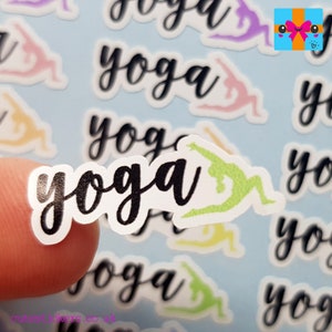 39 Yoga Planner Stickers / Yoga Stickers / Yoga Class Reminder Stickers