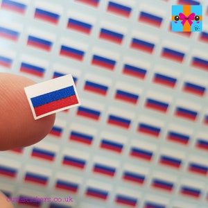 Russian flag sticker - .de