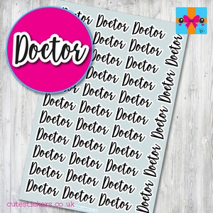 Doctor Planner Stickers / Doctor Reminder Stickers / Doctors Appointment Stickers