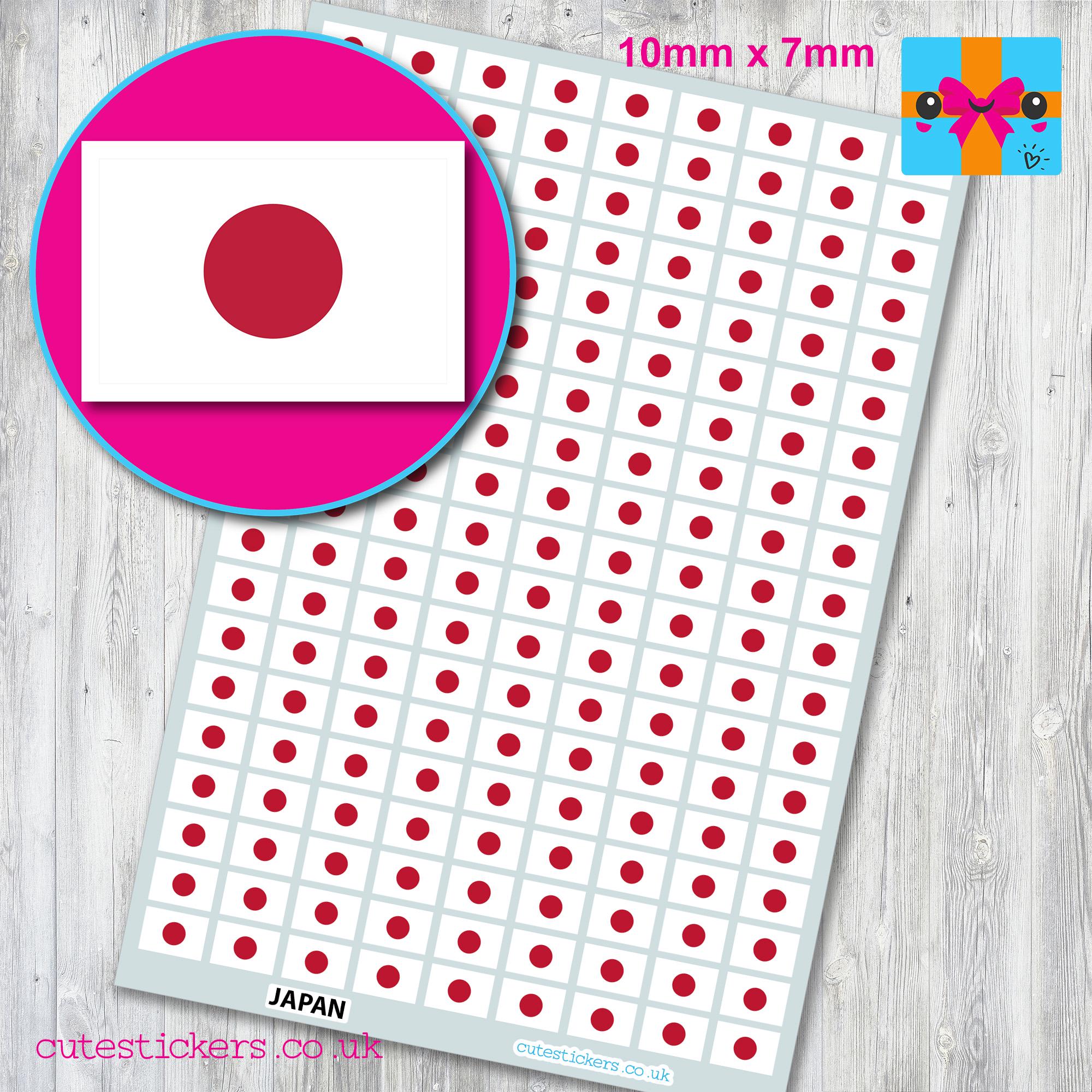 thumbnail image 2 of Japan National Flag + Rising Sun Flag Sticker 2 of 9