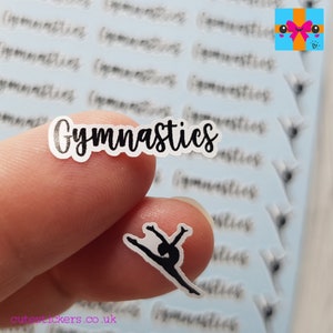Gymnastics Planner Stickers / Gymnastics Reminder Stickers / Gymnastics Stickers