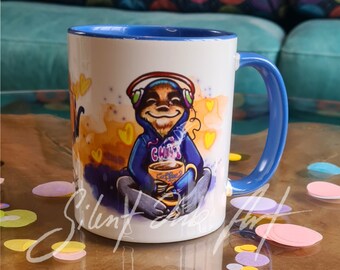 Ceramic Mug Sloth/Sloth /Favorite Cup / Cup / Coffee / Tea / Happiness / Yoga / Teatime / Coffee Break/ Carpe Diem/Sloth