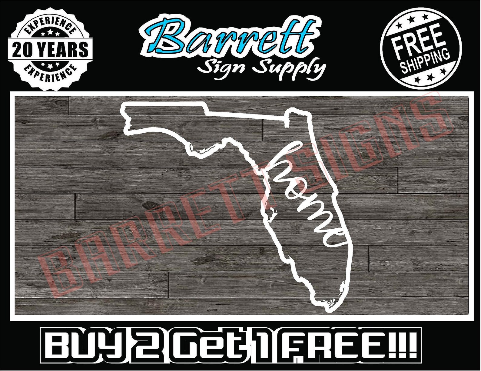 Florida Decal Florida Home State Decal FL Decal Florida Etsy UK