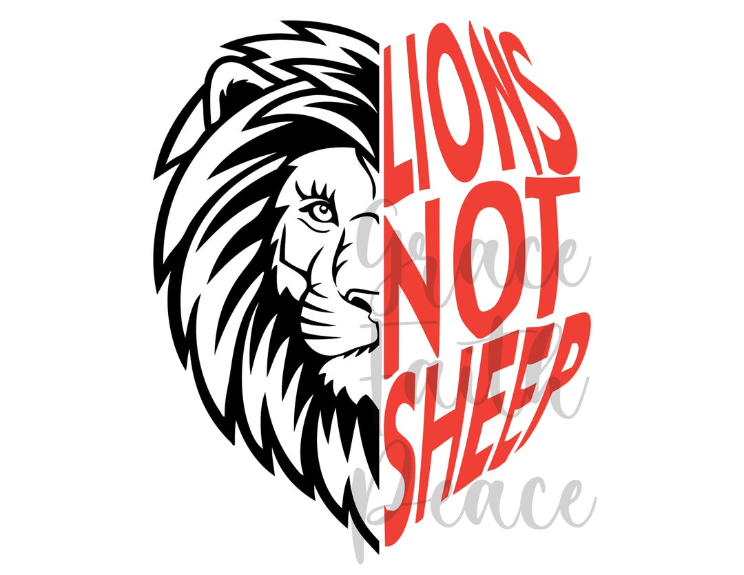 Lions Not Sheep, Svg, Dxf, Jpg, Png Etsy
