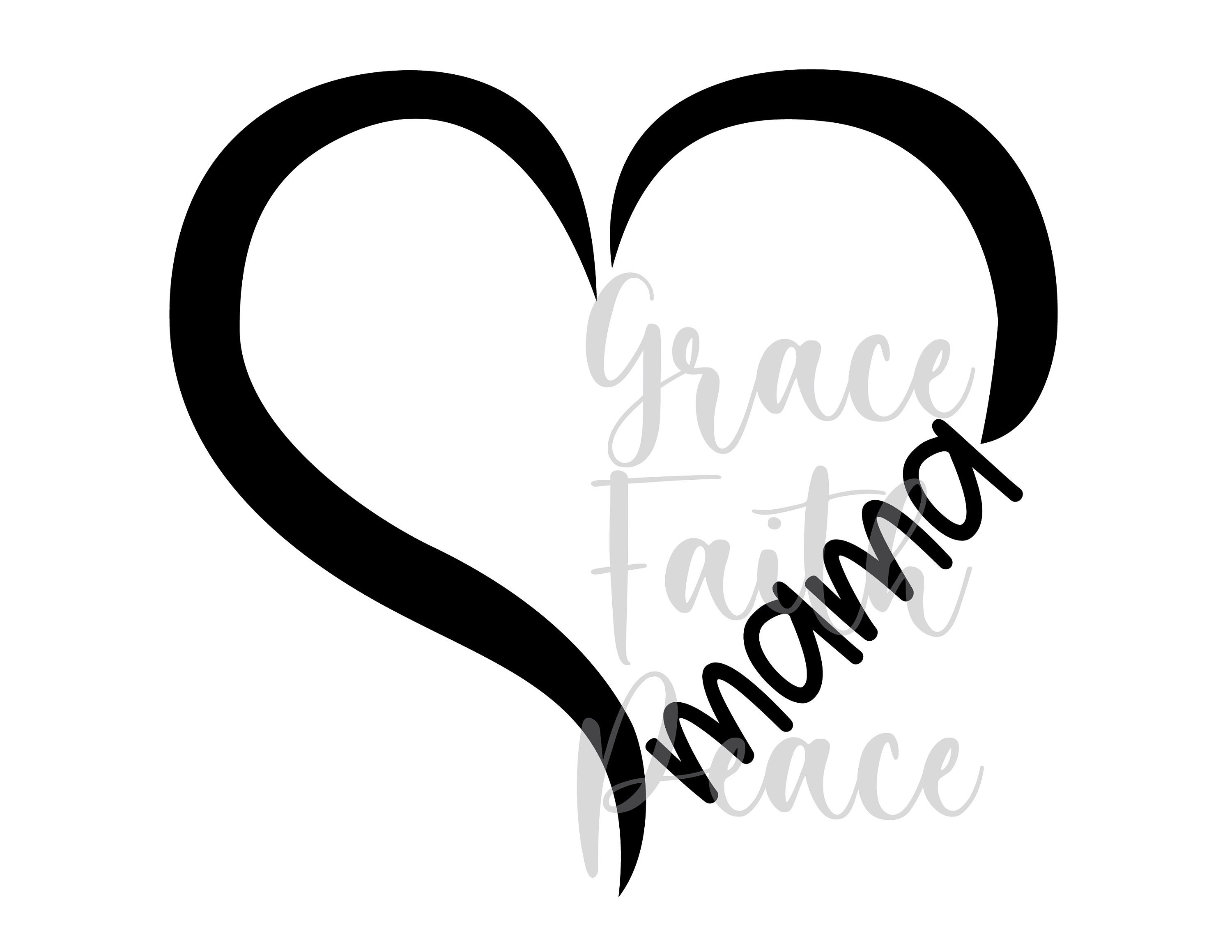 Heart mama svg dxf jpg png Etsy
