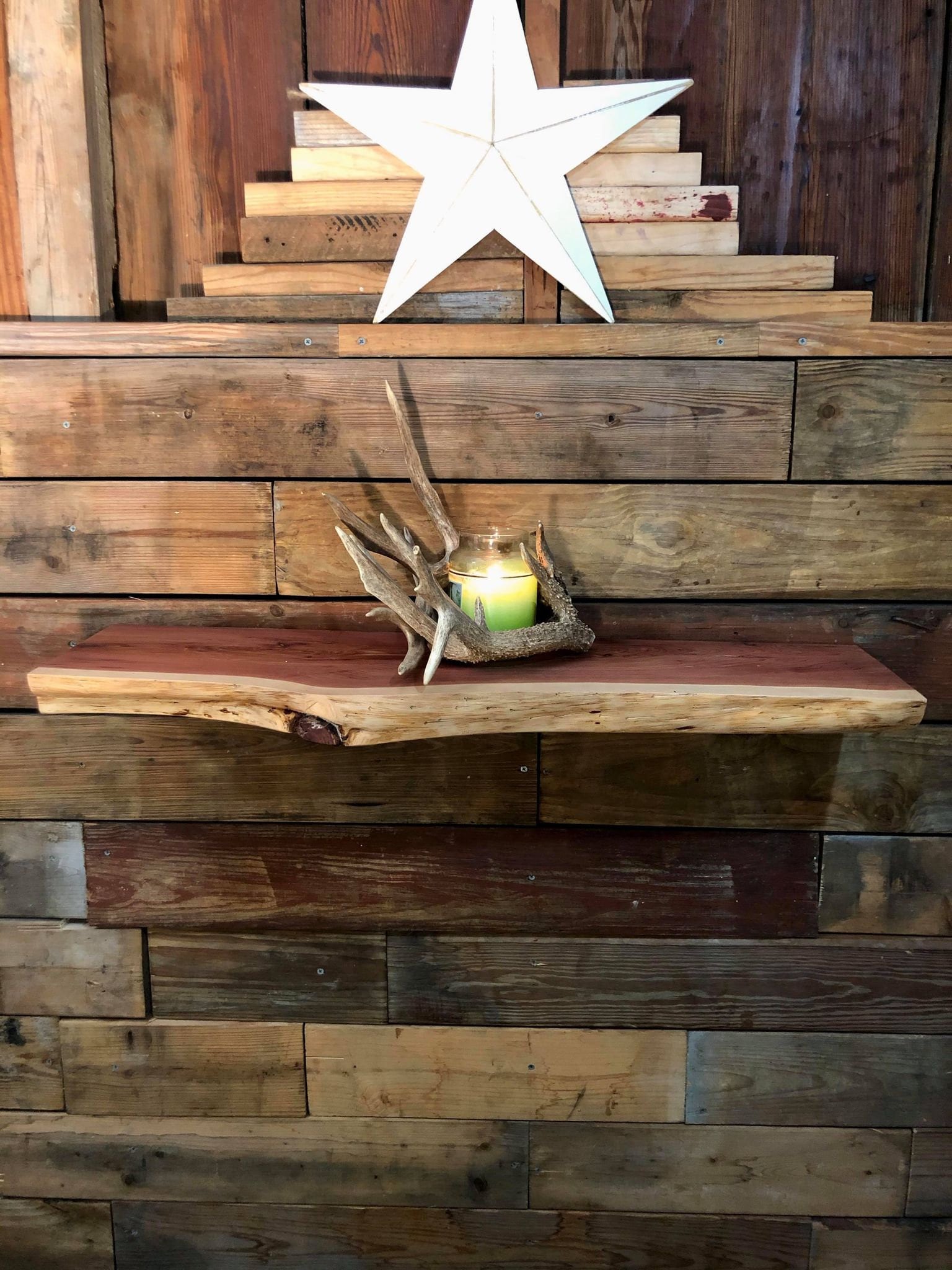 Handmade Cedar Floating Shelf Rustic Etsy