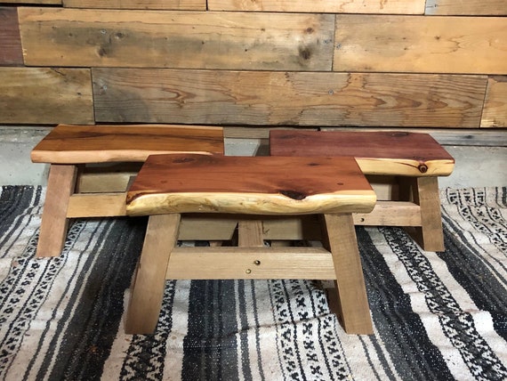 10 Handmade Aromatic Cedar Step Stool Kitchen bathroom Etsy UK