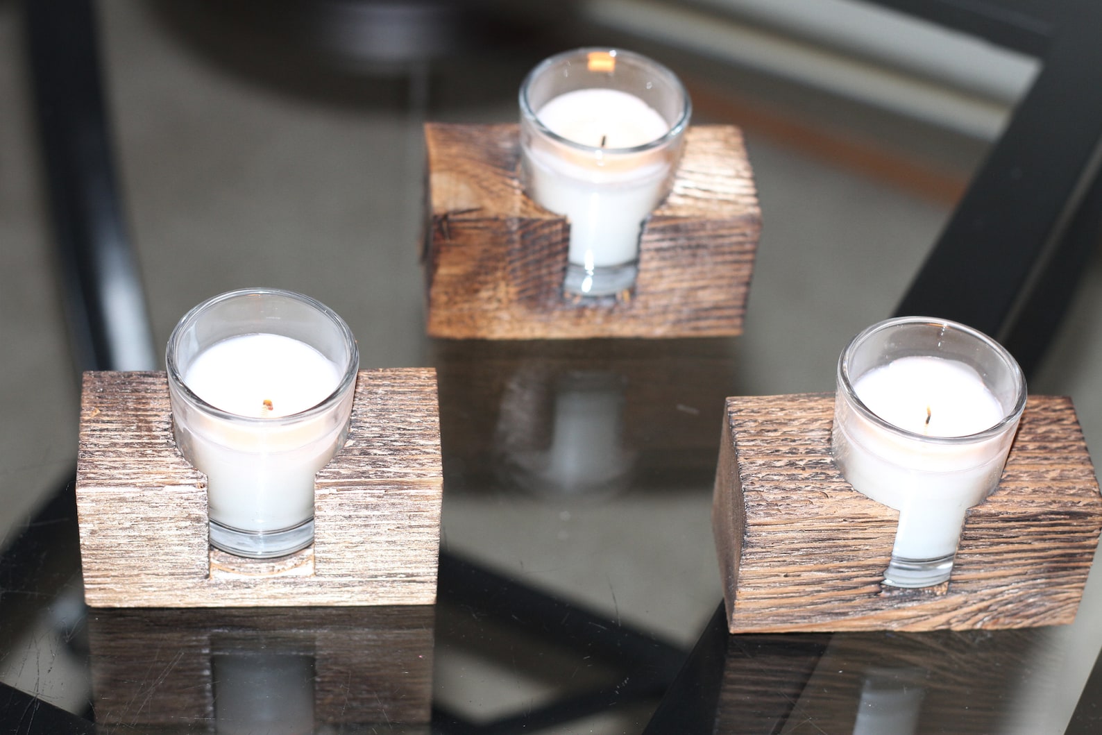 Handmade Cedar TeaCandle Holder Etsy