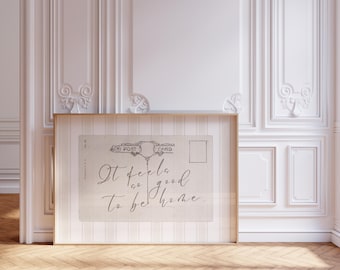 It feels so good to be home - Postcard Wall Art