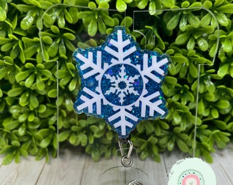 Schneeflocke, Boho Abzeichen Reel, Abzeichen Zubehör, Geschenk für Lehrer, Geschenk für sie, Geburtstagsgeschenke, Krankenschwester Geschenke, Ärzte Geschenke, Danke Geschenke