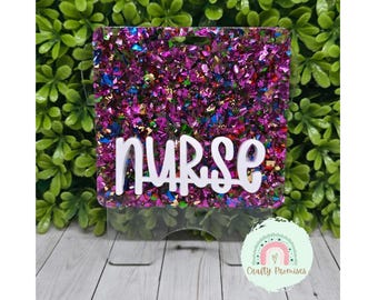 3D Krankenschwester Abzeichen Kumpel, RN Abzeichen Kumpel für neue Krankenschwester, Abschlussgeschenk für Krankenschwesterschülerin, Geburtstagsgeschenk für medizinischen Mitarbeiter, Acrylabzeichen