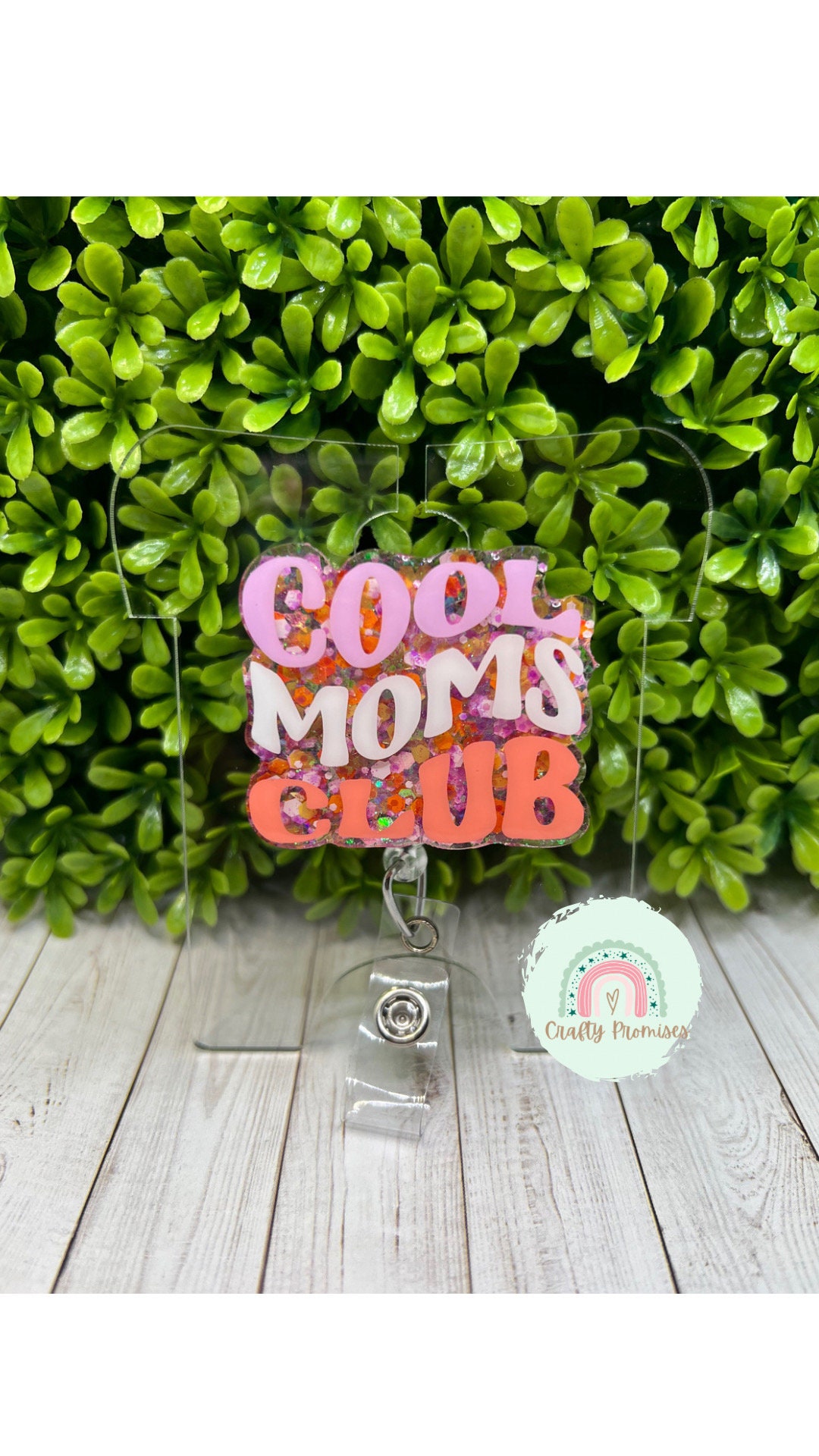 Cool Moms Club Badge Reel, Cool Moms Birthday Gift, New Mom Work Gift ...