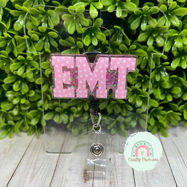 EMT Badge Reel, Paramedic Badge Reel, Medical Staff Badge Reel, Thank You gift, Promotion Gift, Graduation Gift, Doctor Gift, Birthday Gift