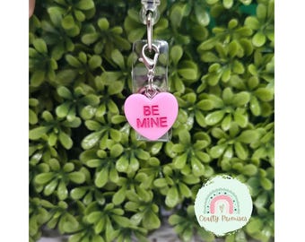 Sweetheart Candy Badge Reel Charm, Valentinstag Krankenschwester ID Accessoire