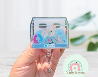 NICU Shaker Ausweisrolle, niedlicher Kindergarten Krankenschwester Ausweis, lustiges Arbeitsgeschenk Krankenschwester für NICU Krankenschwester, Wehen und Lieferung Krankenschwester Geschenk