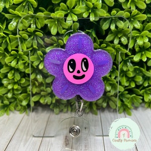 Karol G Badge Reel, Mañana será bonito flower  badge Reel, Latino Badge Reel, Badge Reel ID for her, Thank you gift for her, Best friend