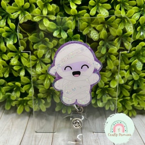 Mummy badge reel, Cute halloween Badge ID holder, spooky badge, coworker birthday gift, nurse badge clip accessory, thank you gift for her,