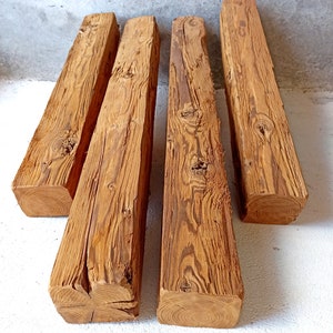 Reclaimed wood beams wooden beams decorative wood hand chopped beams