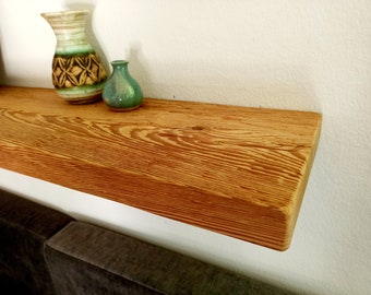 Wall shelf hanging shelf floating shelf old wood chopped larch sideboard shelf