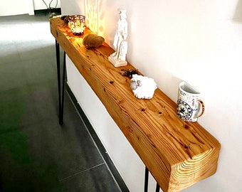 Console, sideboard, reclaimed wood, chest of drawers, wooden table, beam table, hallway table, bar table, country style