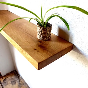 Wall shelf shelf oak floating shelf storage flower shelf