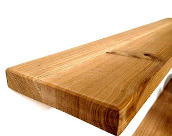 Wandregal Regal Eiche Schweberegal Ablage Küchenregal Holzregal