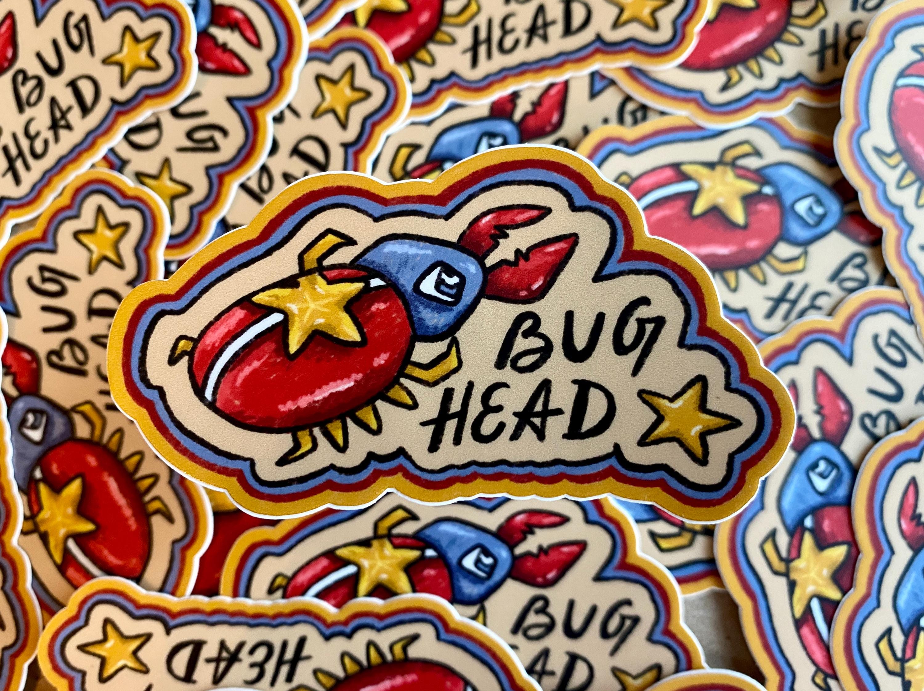 Bug Head Sticker | Insect Environment Laptop Waterbottle Stickers - Etsy
