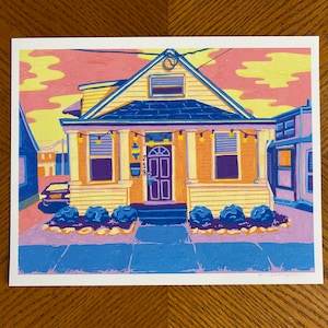 218 W Withrow | 8x10 inch | POSCA Acrylic Paint Pen Drawing Art Print