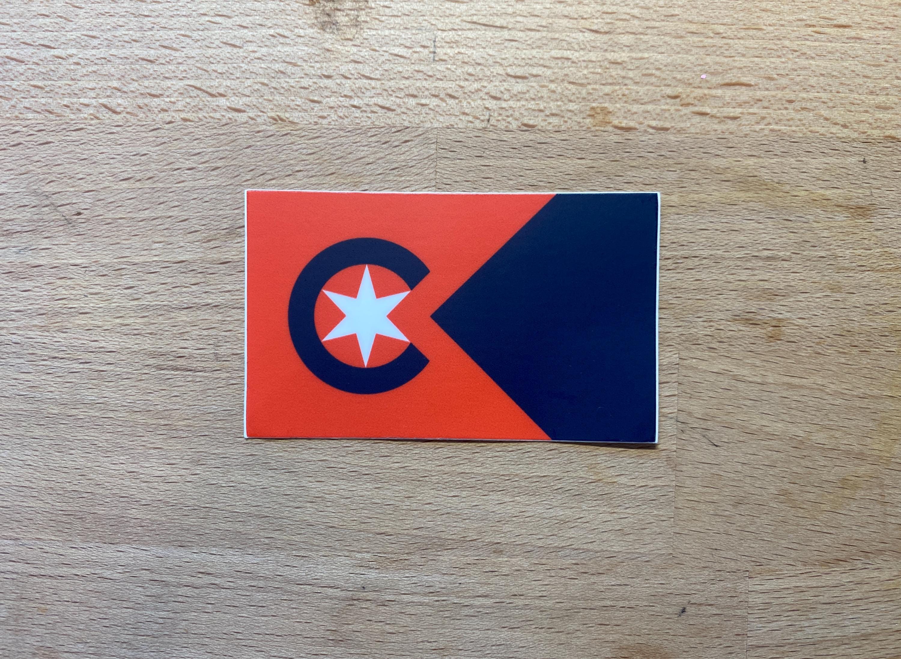 Cleveland Flag Sticker | the Peoples Flag Cle Ohio Laptop Waterbottle ...