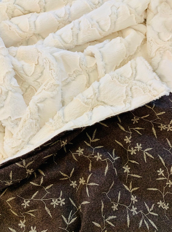 Minky Italian Wool Blanket Handmade Etsy