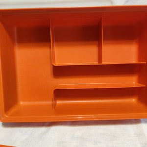 Tupperware Lunch N Things Divided Container Craft Storage Organizer Blue 