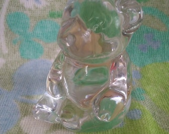 Vintage Lead Crystal Princess House W Germany Bear Paper Weight Figurine