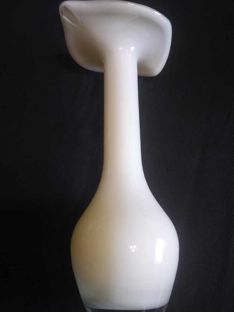 Lily Glass Footed Double Vase - 11.25