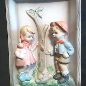 Vintage Relco, Made In Japan, Wall Hanger &quot;What Are Little Girls Made Of&quot;