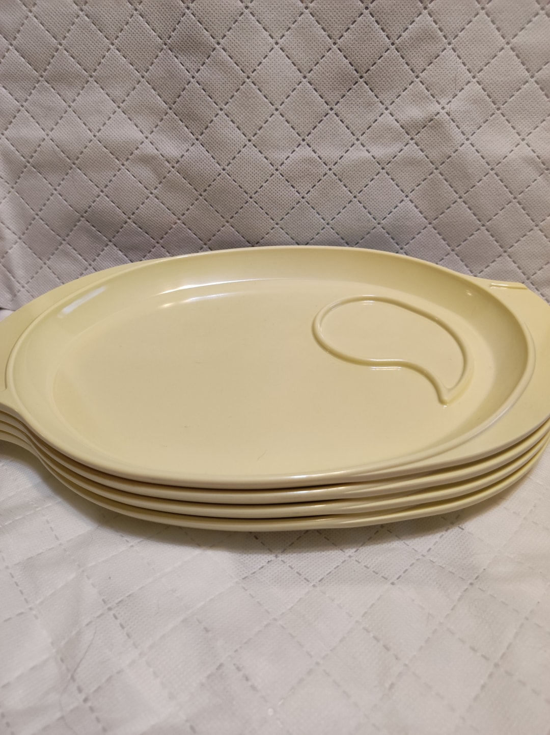 Set of 4 Midcentury Vintage Boonton Snack Tray and Cup Etsy