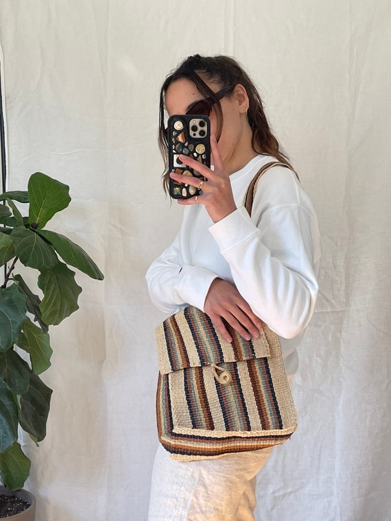 Crossbody straw bag Gem