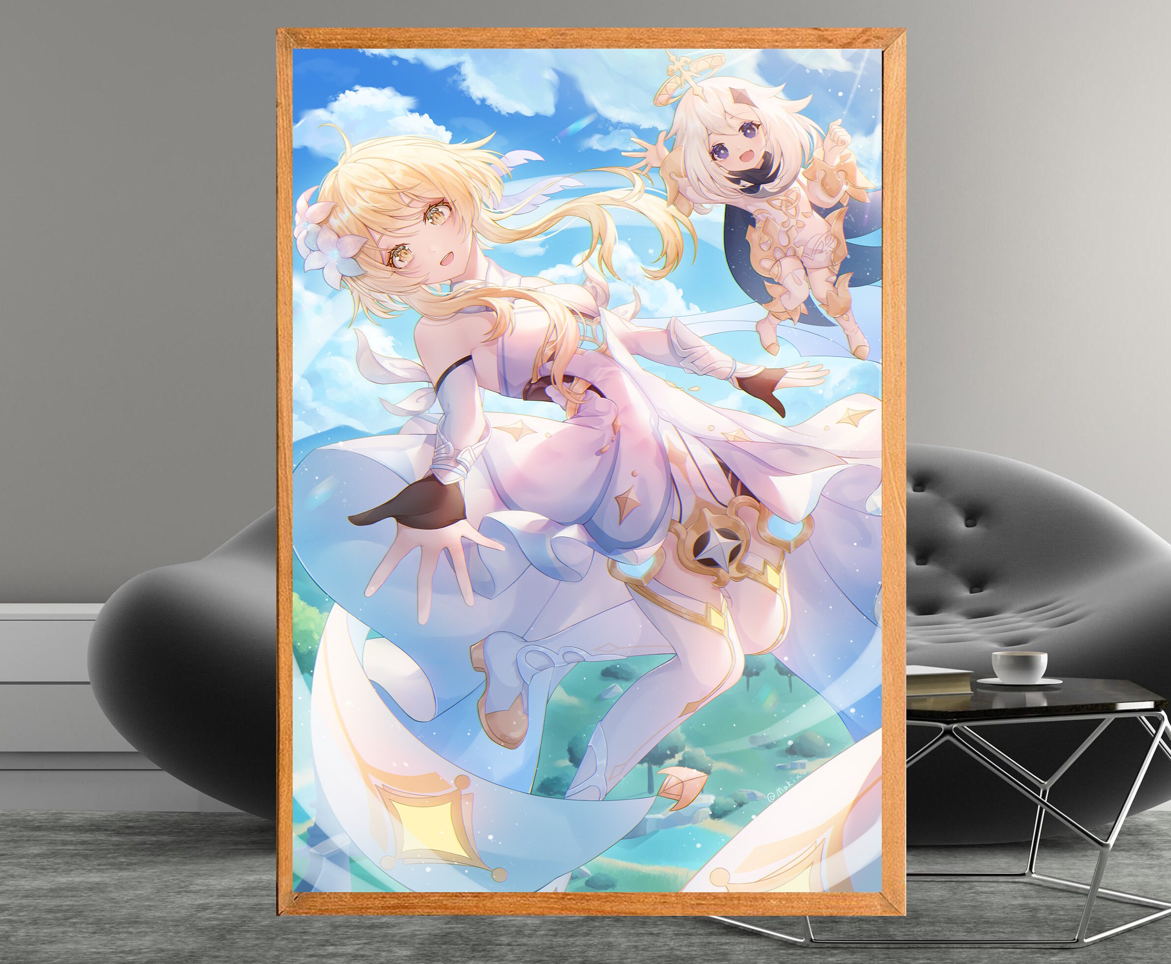 Lumine Anime Sexy Girl Poster Etsy